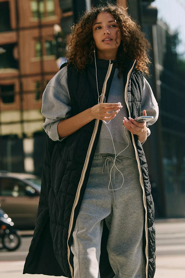 On The Move Packable Puffer Vest Black