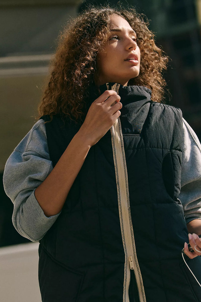 On The Move Packable Puffer Vest Black