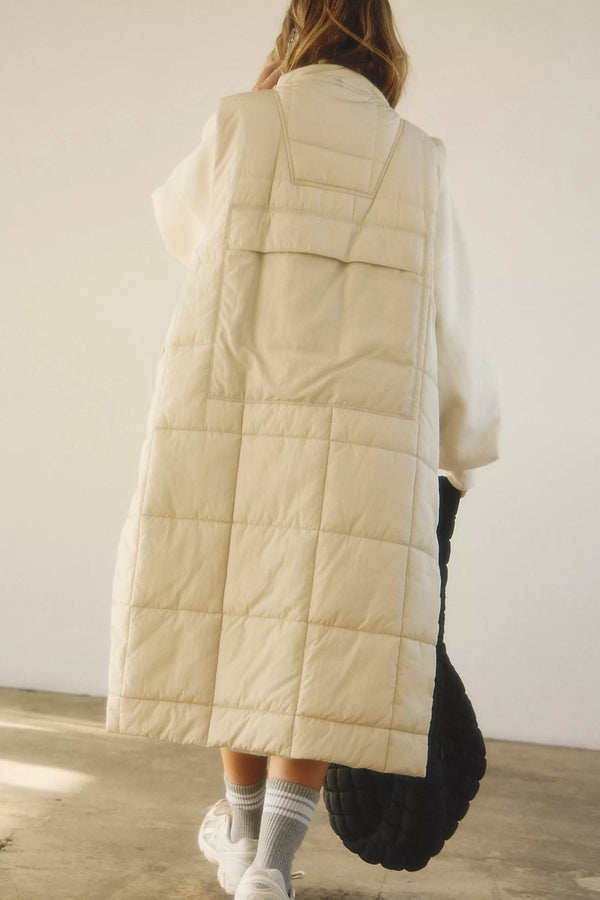 On The Move Packable Puffer Vest Muted Beige