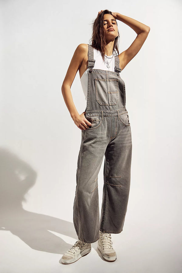 Good Luck Barrel Overall Archive Grey