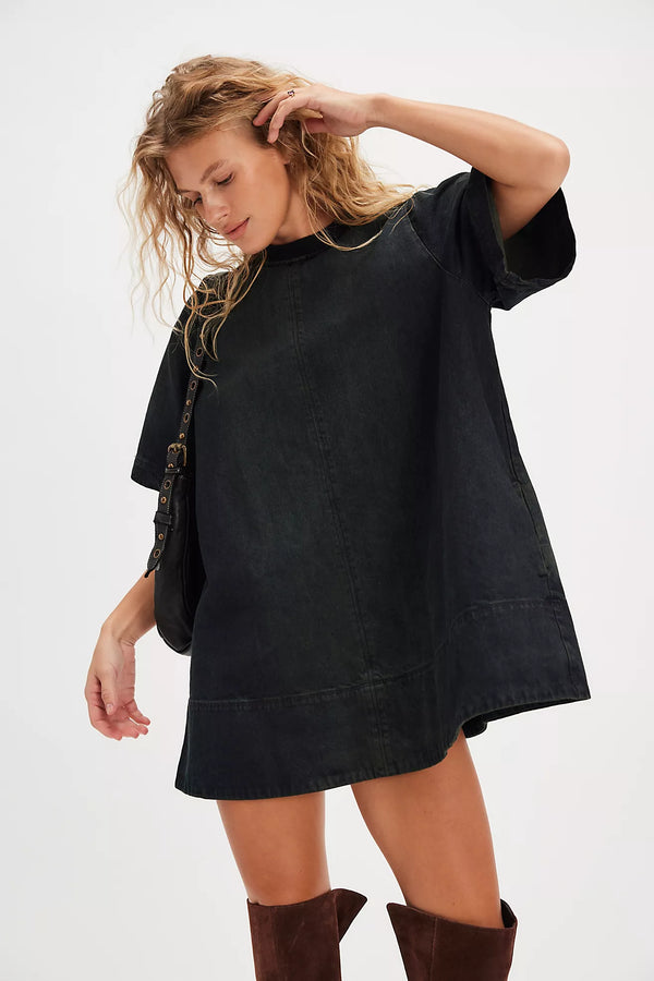 Harlow Mini Dress Anthracite