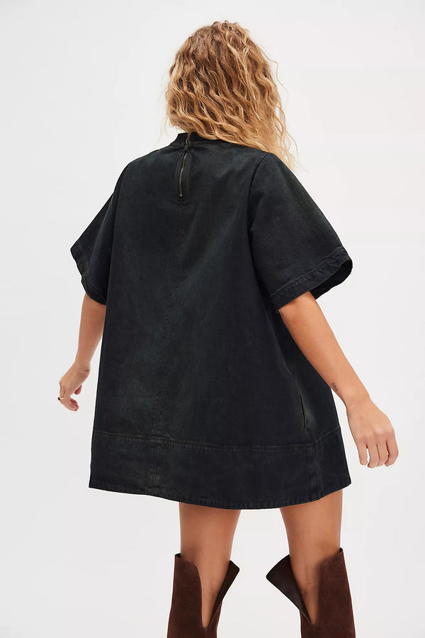 Harlow Mini Dress Anthracite