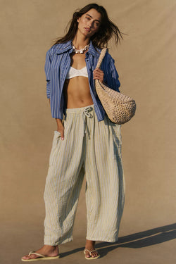 Quinn Striped Pants Chamomile Combo