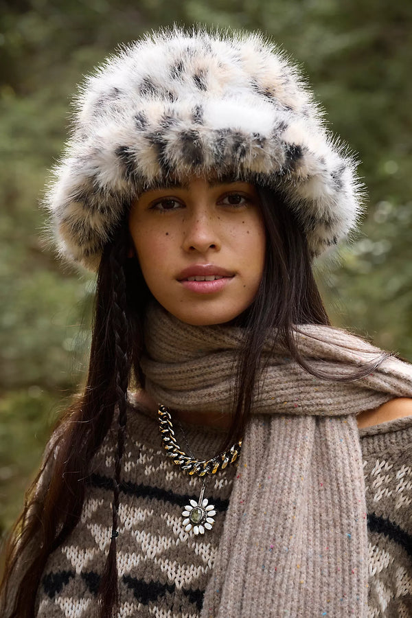Ice Queen Bucket Hat Leopard