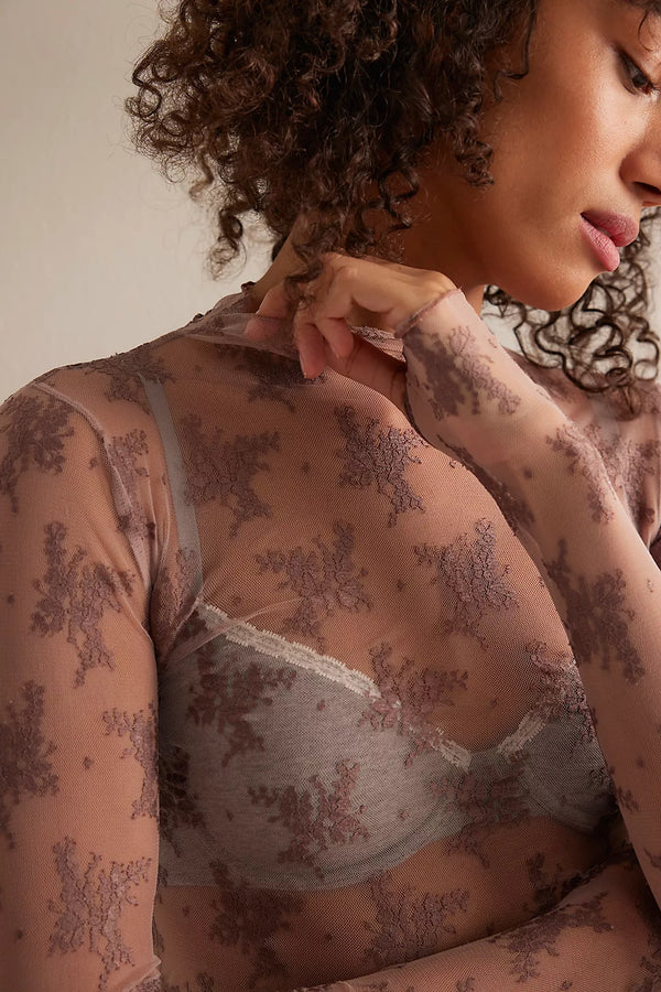 Two Tone Lady Lux Layering Top Fawn Combo