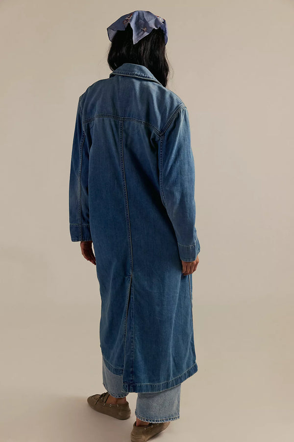 We The Free Monique Indigo Duster Sunlight Blue
