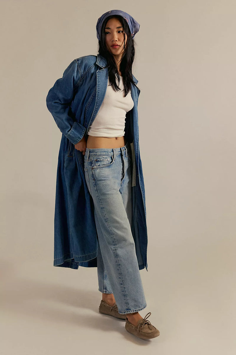 We The Free Monique Indigo Duster Sunlight Blue