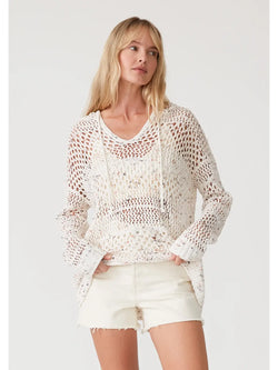 The Birch Pullover Ivory/Coral