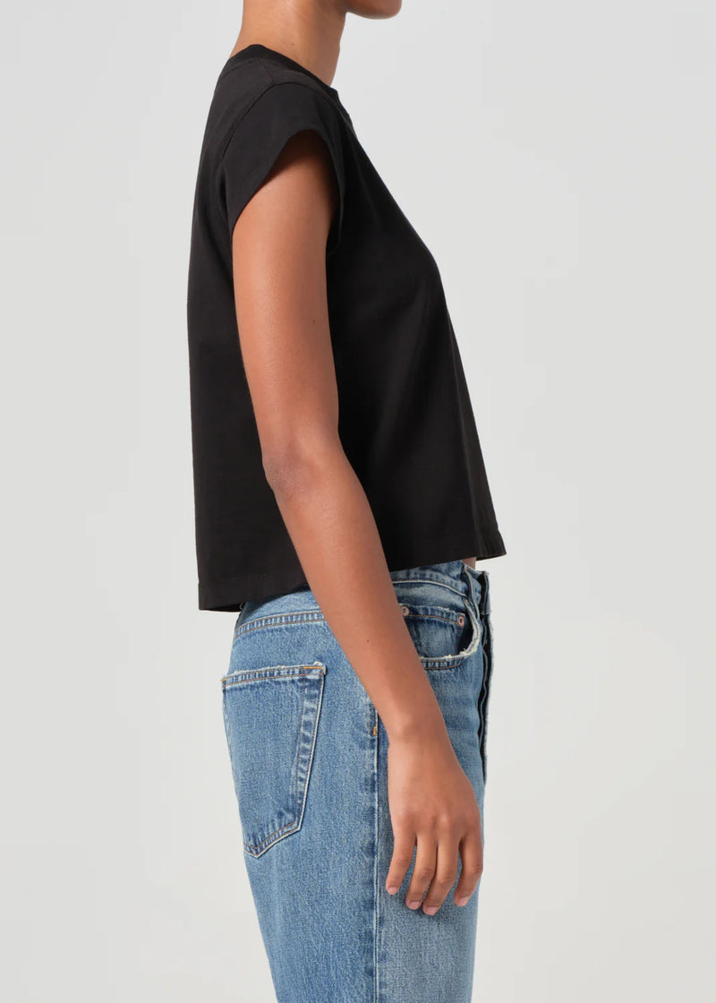 Bryce Cap Sleeve Tee Black