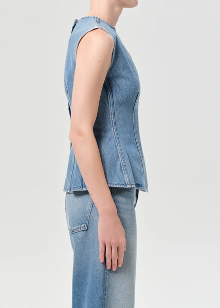 Corbin Denim Shell Top in Danton – B.loved