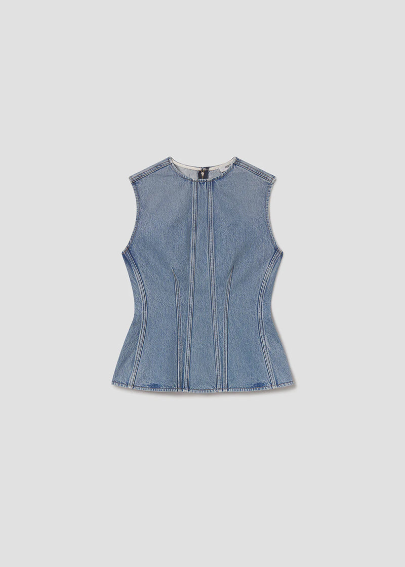 Corbin Denim Shell Top in Danton – B.loved
