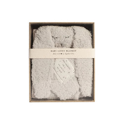 "How wonderful life is" Bunny Baby Lovey Blanket White