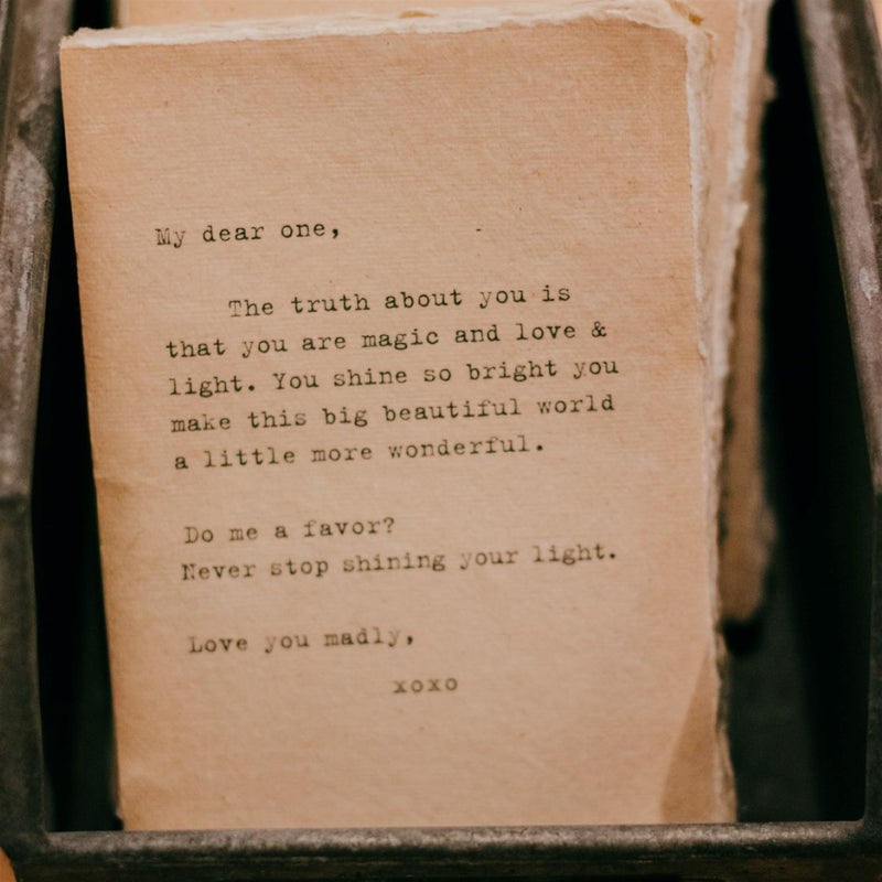 Never Stop Shining Deckled Notebook