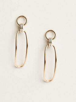 Date Night Two-Tone Drop Earrings