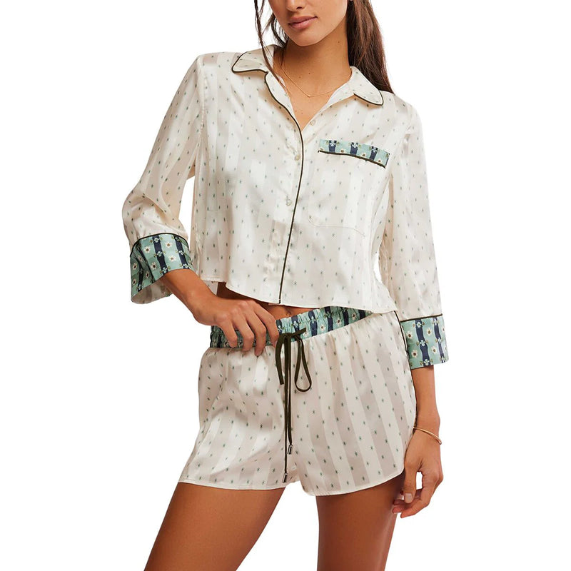 Pillow Talk PJ Set Harbor Combo