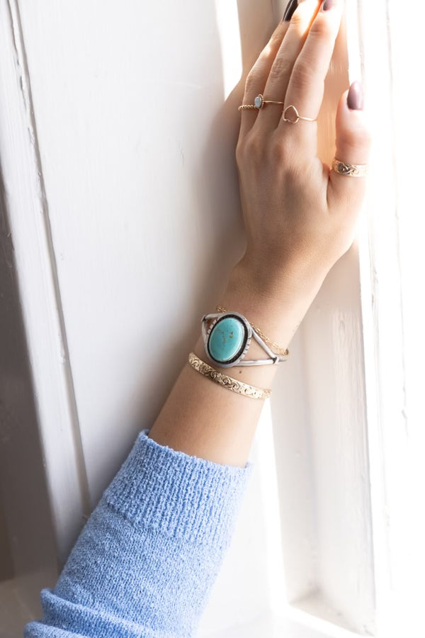 Kingman Turquoise Cuff