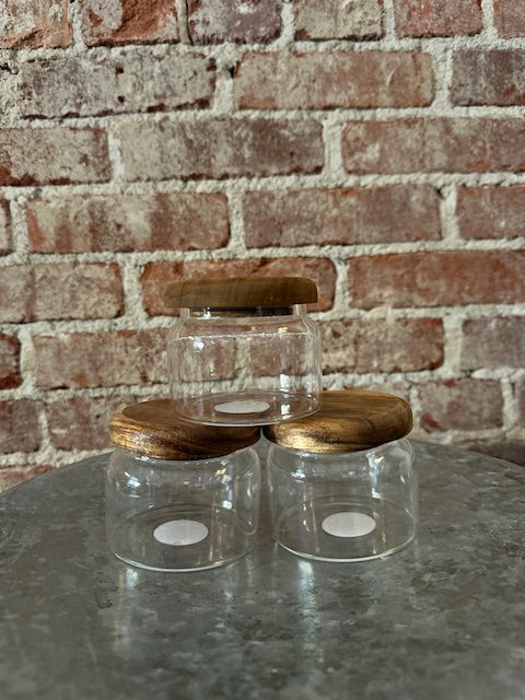 Acacia Glass Canister
