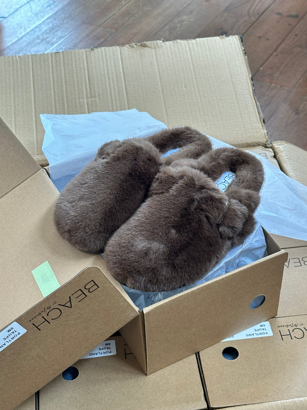 Portland Taupe Slipper