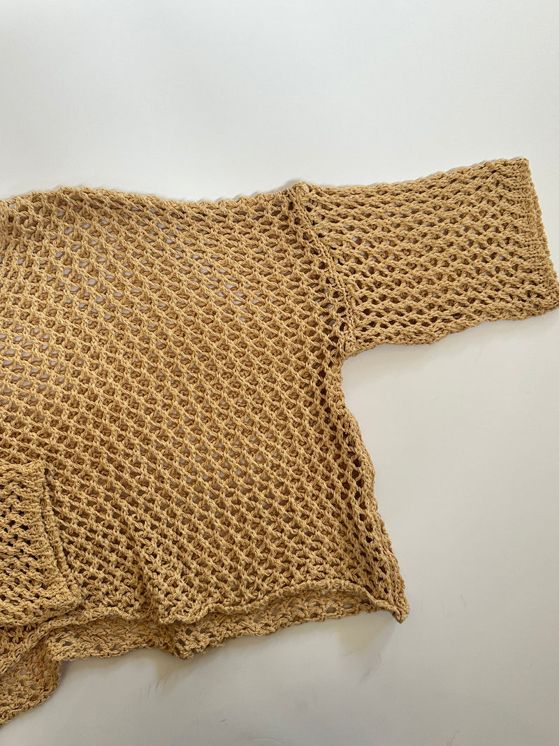 Summer Breeze Crochet Tunic Beige