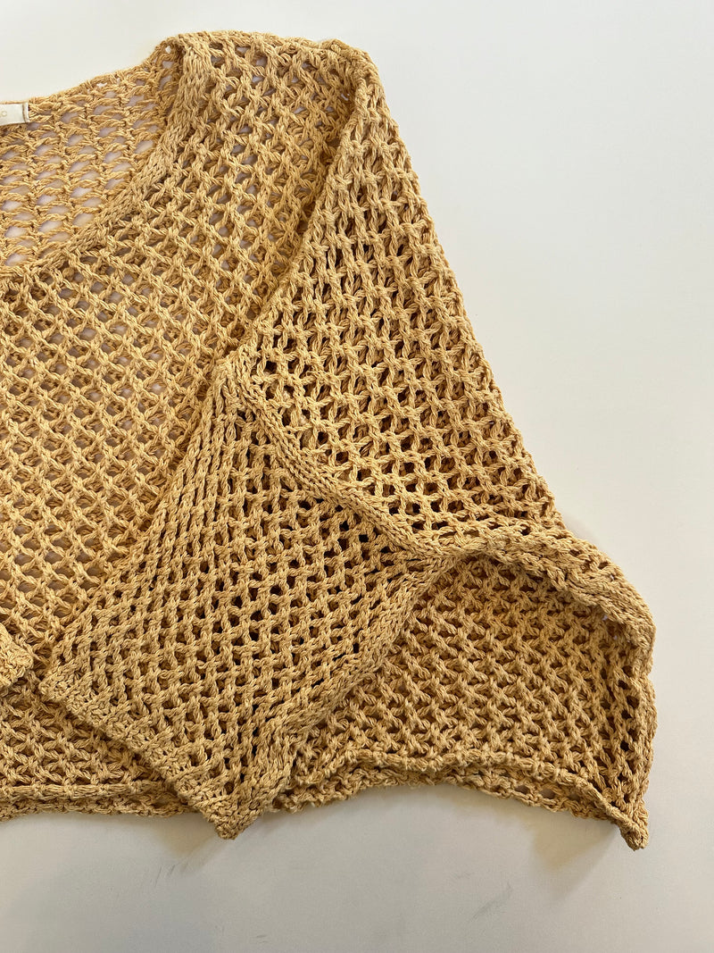 Summer Breeze Crochet Tunic Beige