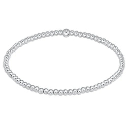 classic sterling 2.5mm bead bracelet