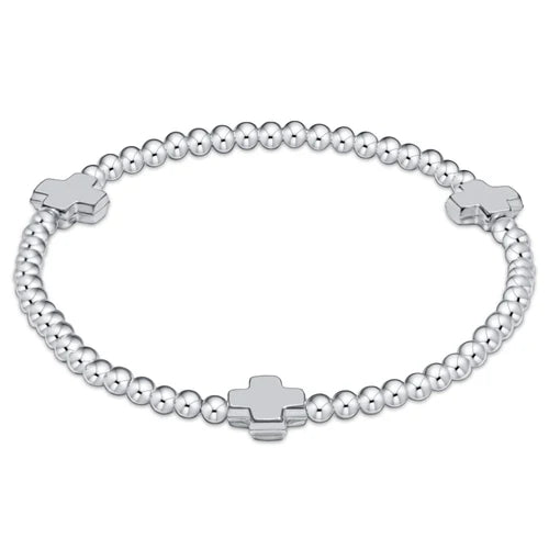 Signature Cross Bracelet Silver