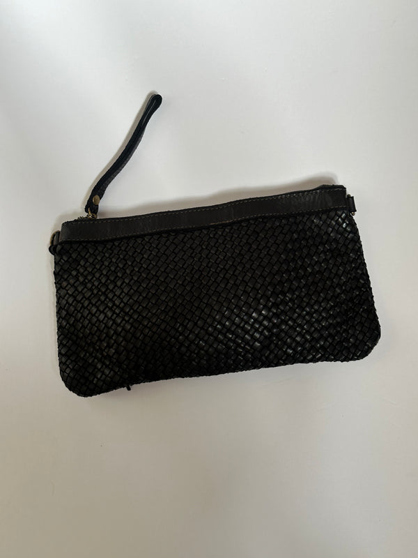 The Willow Woven Bag Black
