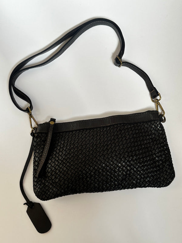 The Willow Woven Bag Black