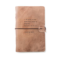 Elsie De Wolfe Artisan Leather Journal Blush