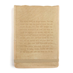 Large May Today There Be Peace Within Leather Journal in Honey
