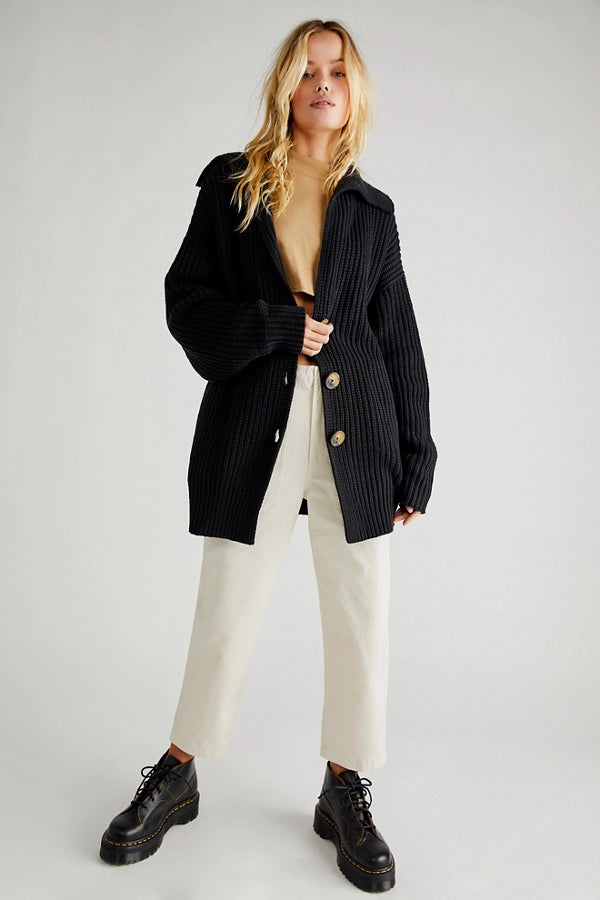 Swim Too Deep Cardi Black