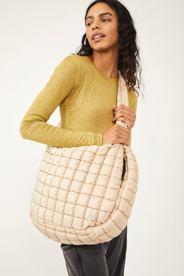 FP Movement Quilted Carryall Off White