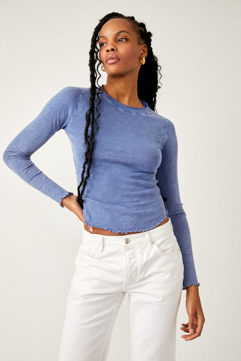 Care FP Be My Baby Long Sleeve Rinsed Cobalt