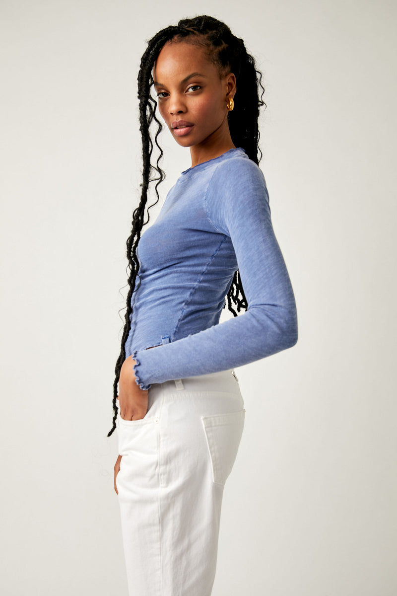 Care FP Be My Baby Long Sleeve Rinsed Cobalt