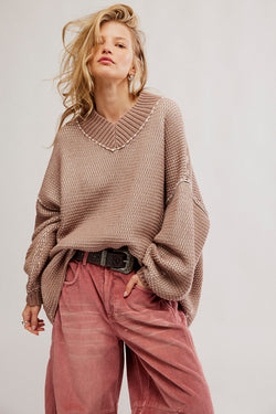 Maisie Sweater Stucco Combo