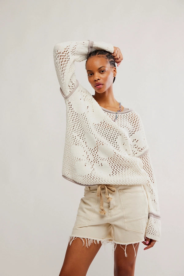 Hidden Tropics Tunic Ivory Combo