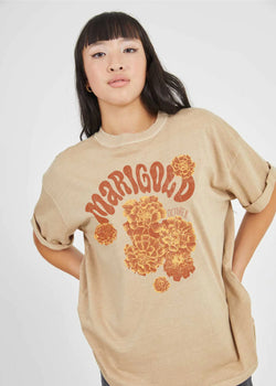 October Marigold Sand Boyfriend Tee