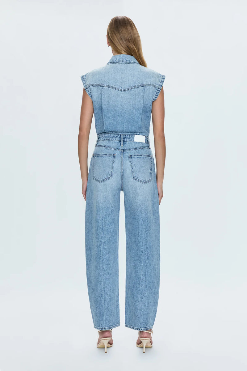 Ace Sleeveless Barrel Leg Jumpsuit Rally