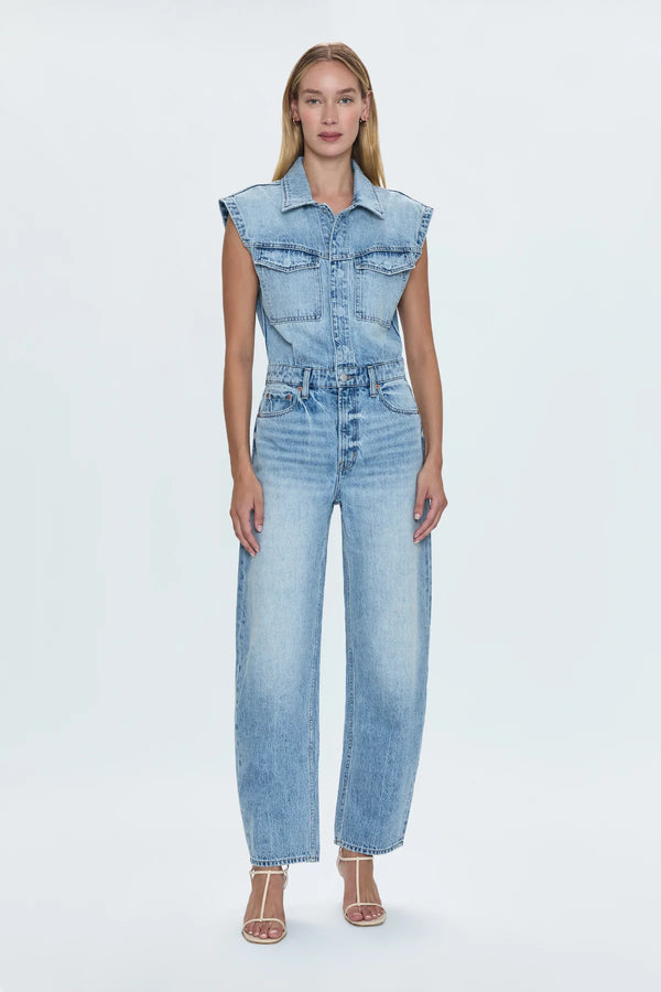 Ace Sleeveless Barrel Leg Jumpsuit Rally