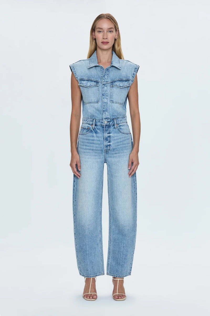 Ace Sleeveless Barrel Leg Jumpsuit Rally