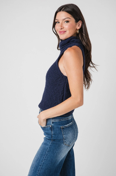 Kacey Sweater Tank Navy