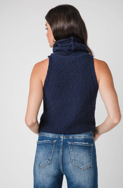 Kacey Sweater Tank Navy