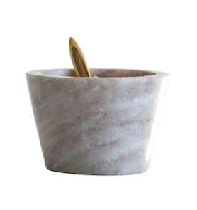 Marble Bowl with Spoon