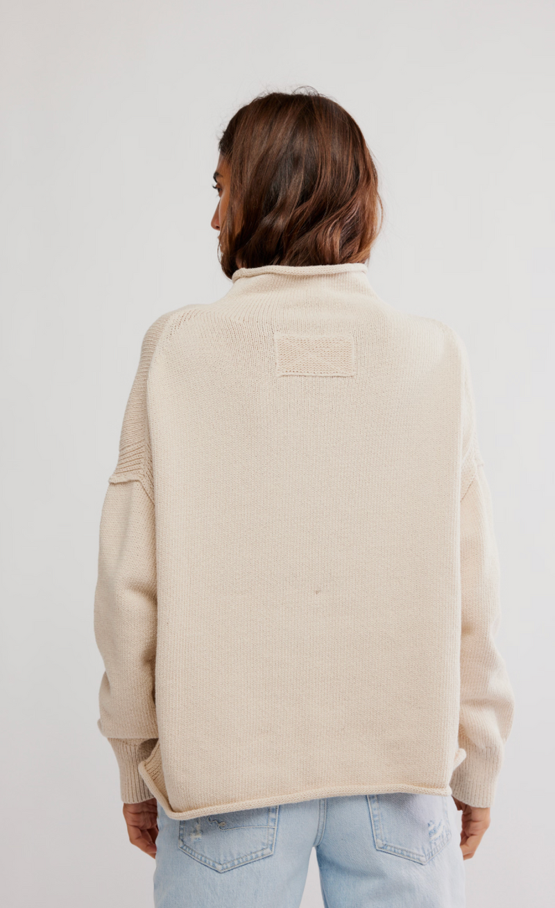 We the Free Torres Roll Neck Sweater Sugar Swizzle