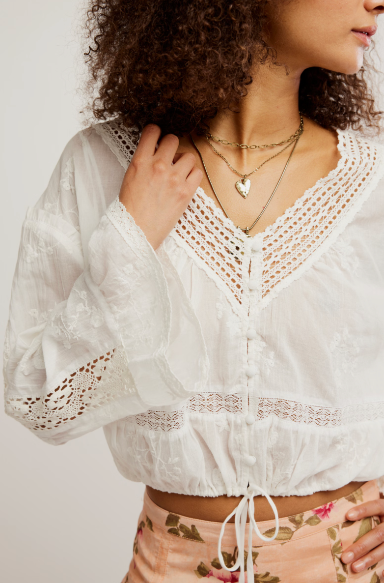 Sweet Love Blouse Egret