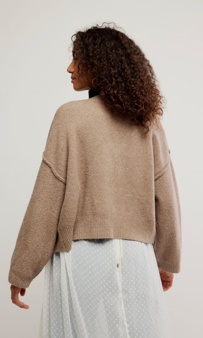 Cool Of The Night Cardi Mocha Melange