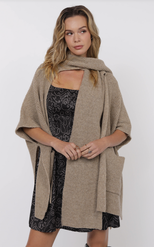 Brienna Scarf Poncho Cardigan