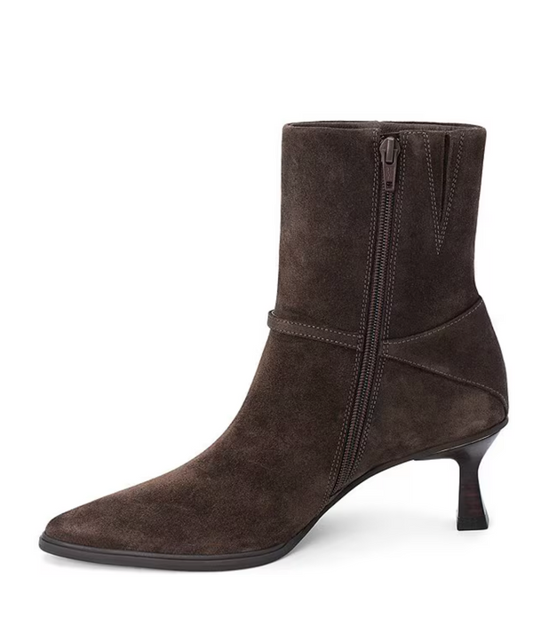 Ilana Kitten Heel Boot Dark Chocolate
