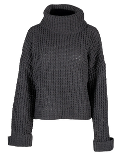 Bell Knit Turtleneck Sweater Black