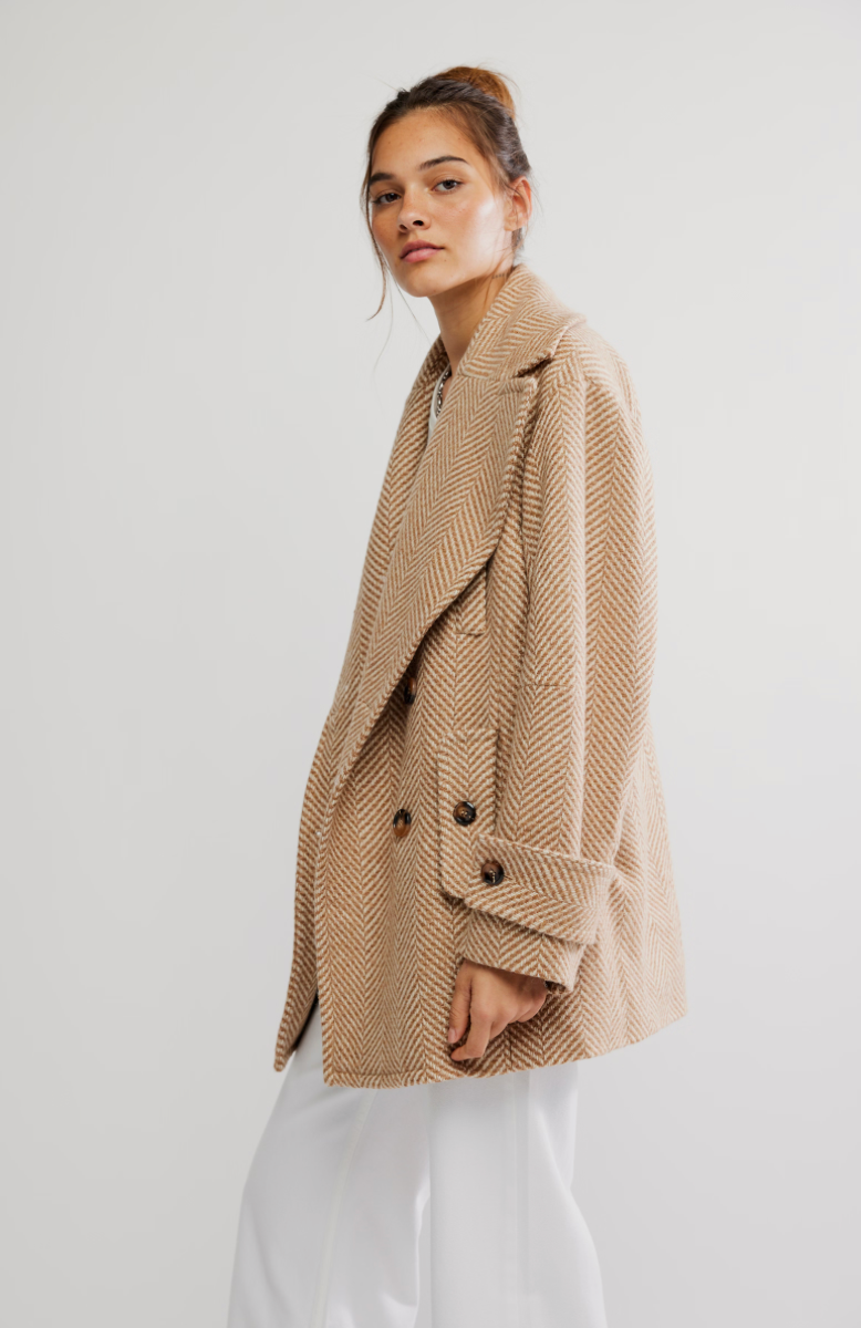 Ari Wool Peacoat Tan
